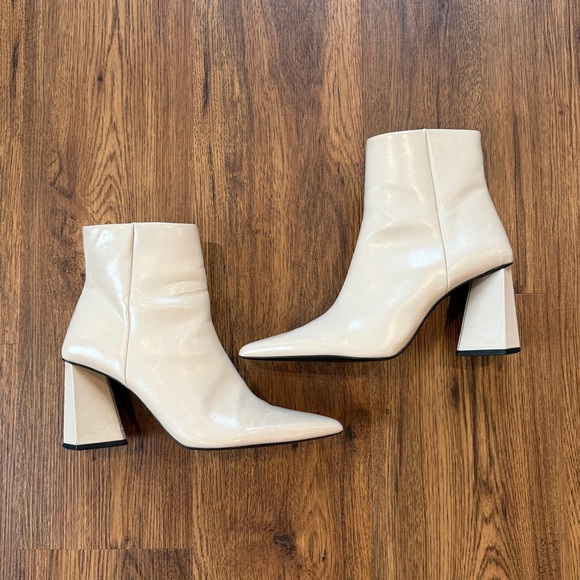 Zara Triangular Heeled Booties - Picture 5 of 9